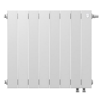 Радиаторы Royal Thermo PianoForte 500 Bianco Traffico VDR биметаллические, белые нижнее правое подключение — фото