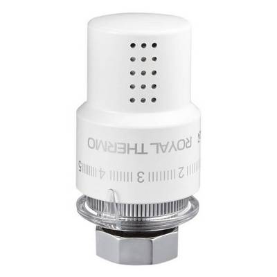 Головка термостатическая (термоголовка) M30х1,5 жидкостная Белый Royal Thermo Design RTO 07.0009 — фото