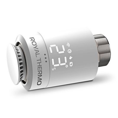 Головка термостатическая (термоголовка) M30х1,5 + Click Белый Royal Thermo Smart Heat RTE 77.001 — фото
