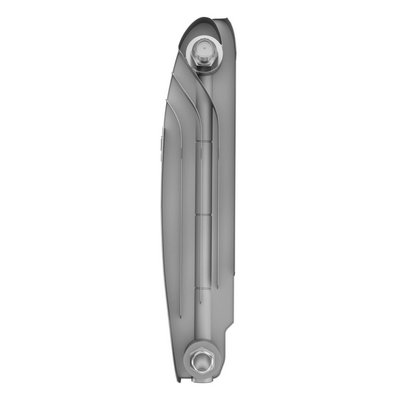 Радиаторы Royal Thermo BiLiner 350 Silver Satin VDR биметаллический, серебристый нижнее правое подключение — фото