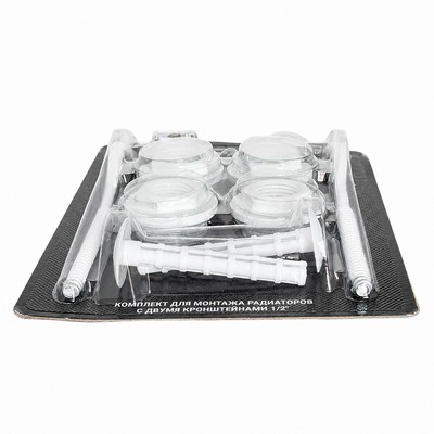 Комплект пробок для монтажа радиаторов 1/2" Valfex с 2-мя кронштейнами, AD-1002 1/2 — фото