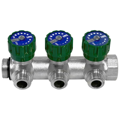 Коллектор Elsen 3/4"х1/2" под прокладку на 3 вых.