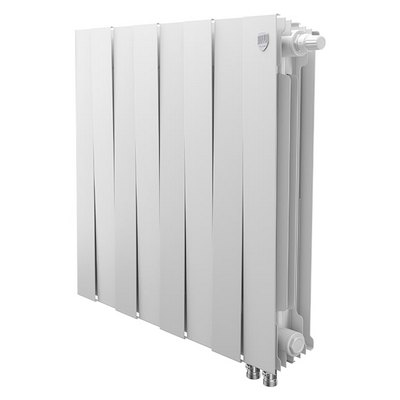 Радиаторы Royal Thermo PianoForte 500 Bianco Traffico VDR биметаллические, белые нижнее правое подключение — фото