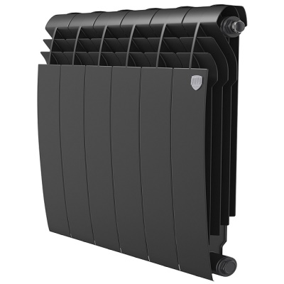 Радиаторы Royal Thermo BiLiner 500 Noir Sable биметаллические, чёрные боковое подключение
