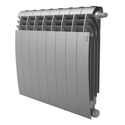 Радиаторы Royal Thermo BiLiner 500 Silver Satin VDR биметаллические, серебристые нижнее правое подключение