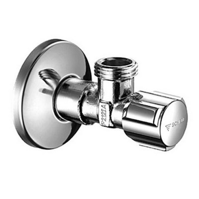 Кран-вентиль для с/т приборов латунный угловой НАР-НАР резьба, хром Schell Comfort — фото