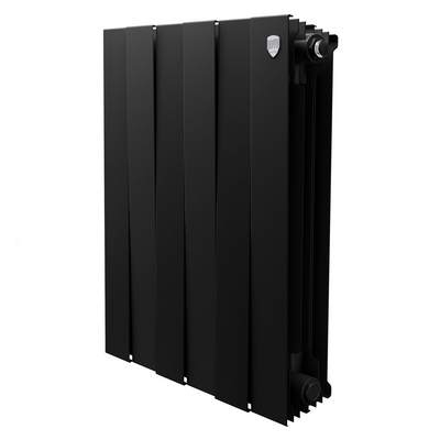 Радиаторы Royal Thermo PianoForte 500 Noir Sable биметаллические, чёрные боковое подключение