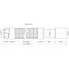 Гофра для сифона 11/4"х40/50 L=460-1000 мм McAlpine MRMF1-S — фото