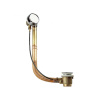 Сифон для ванны ПОЛУАВТОМАТ Remer 11/2" с тросом, без колена, Латунь Remer 96RR — фото