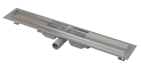 Лоток душевой Alcaplast APZ 101 LOW 750 мм с рамкой из нержавеющей стали БЕЗ решётки APZ101-750LOW — фото