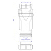 Сифон для раковины сухой 11/2"х40 McAlpine MRNRV40-PB — фото