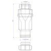 Сифон для раковины сухой 11/4"х32 McAlpine MRNRV32-PB — фото