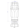 Сифон для раковины сухой 11/2"х50 McAlpine MRNRV50-PB — фото