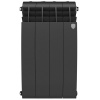 Радиаторы Royal Thermo BiLiner 500 Noir Sable биметаллические, чёрные боковое подключение — фото