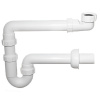 Сифон для раковины McAlpine 11/2"х40 P-образный без выпуска с отводной трубой 90° L=254 мм MRSK14-HCLI